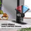Robinet de cuisine à poignée simple en acier inoxydable avec accessoires-79783661
