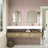 Ensemble de meuble-lavabo double mural 71 po Alysa-71095530