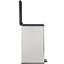 Deco Slim Bin Waste Bin 40L With Foot Pedal Silver Metallic