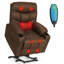 Upholstered Heated Massage Chair