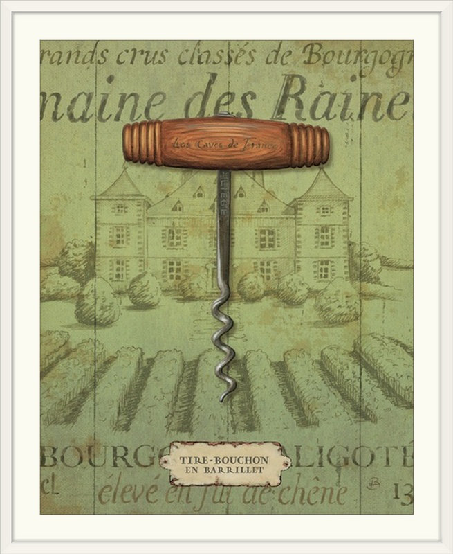 Antique Corkscrew " Antique Corkscrew I Green " by Daphne Brissonnet Winston Porter 