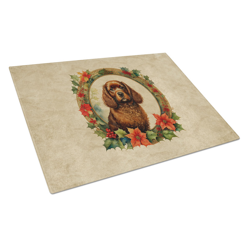 Planche à découper en verre American Water Spaniel
