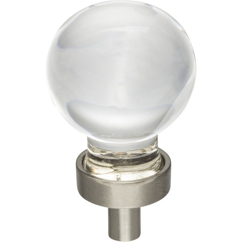 Harlow Round Knob, Satin Nickel, 1 1/16"