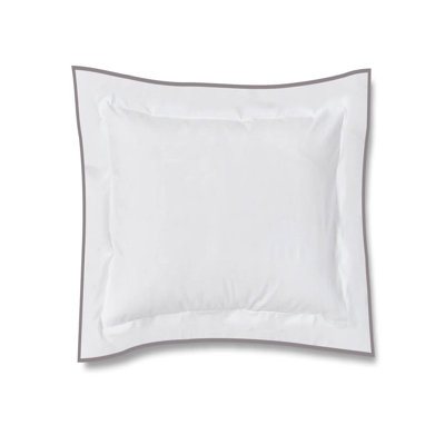 400TC Embroidery Cotton Sateen Solid Euro Sham