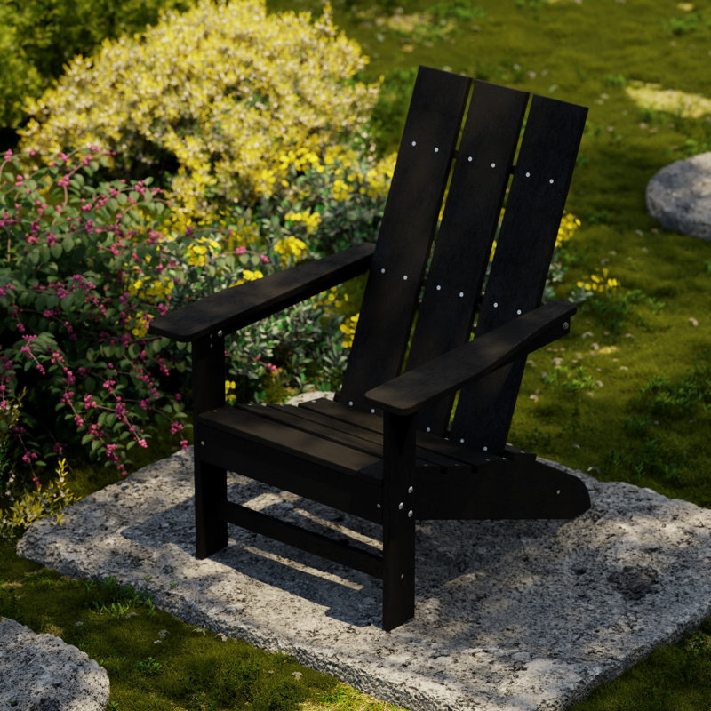 Freedom Modern Adirondack Chair, Black