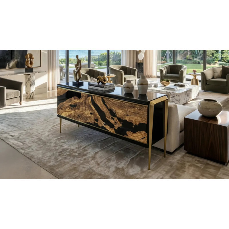 Moria 78.7'' Solid Wood Sideboard