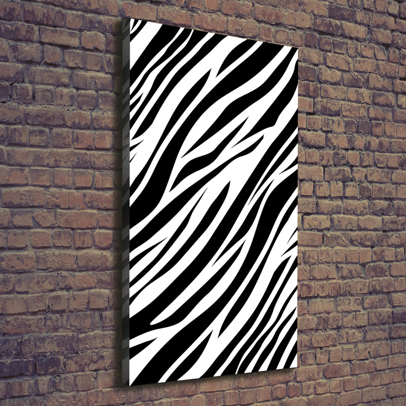 Zebra Background - Wrapped Canvas Print