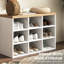 21 portemanteaux, banc à chaussures, rangement pour 9 paires, vestibule moderne, espace, présentoir, banc d'assemblage, support
