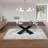 Extendable Metal Base Dining Table