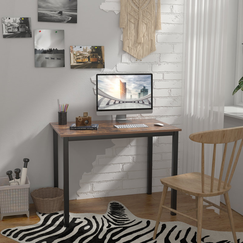 Bureau Adero, H 29,5 po x l 39,3 po x P 23,6 po, Brun rustique / noir