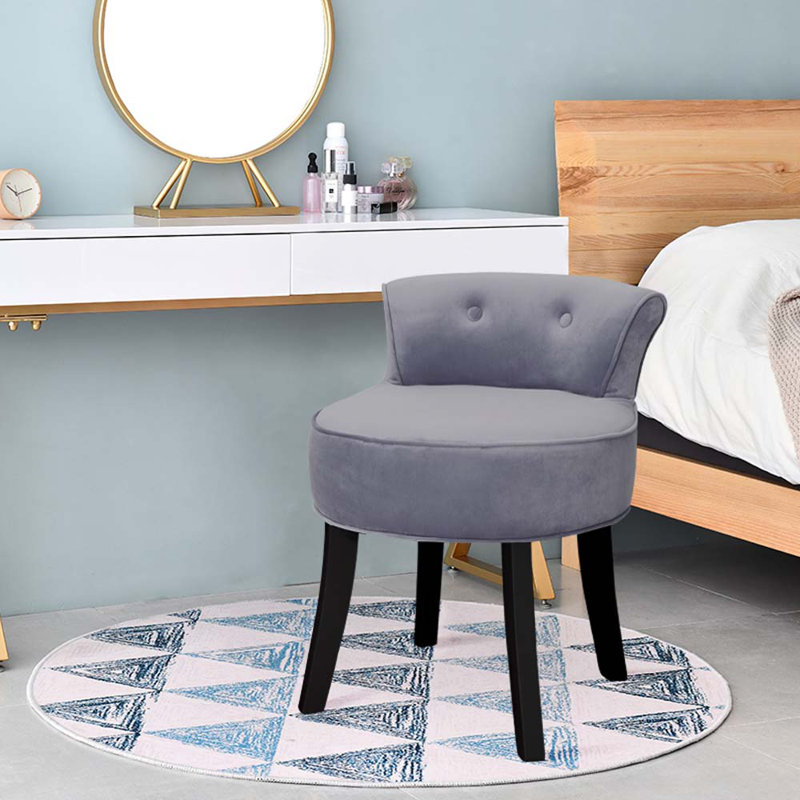 Joie Accent Stool, Grey/Black