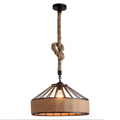 1 - Light Natural Single Pendant