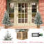 Arbre de Noël artificiel enneigé 4 pi avec branches en PVC