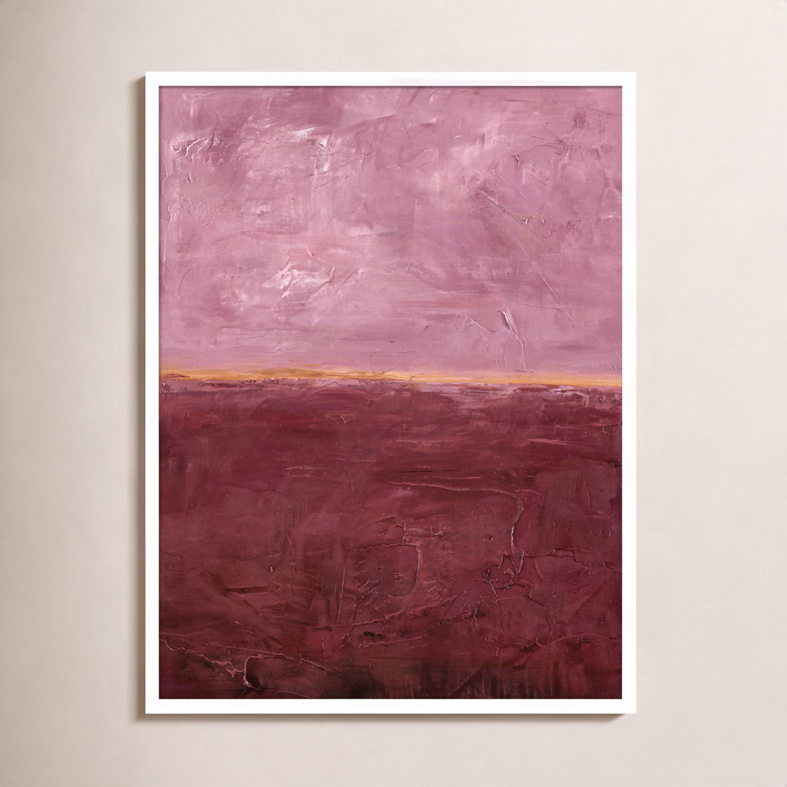 Edge Rose Print by Design Fabrikken, 33" H x 25" W, White