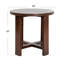 Table de bout Elysa Elegant Acacia Trestle-1262686294