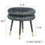 Repose-pieds rond en flanelle 17,3 po-1341288175-1341288172
