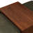 Jarmo Full-Grain Genuine Italian Leather Ottoman With Walnut Table-126057877