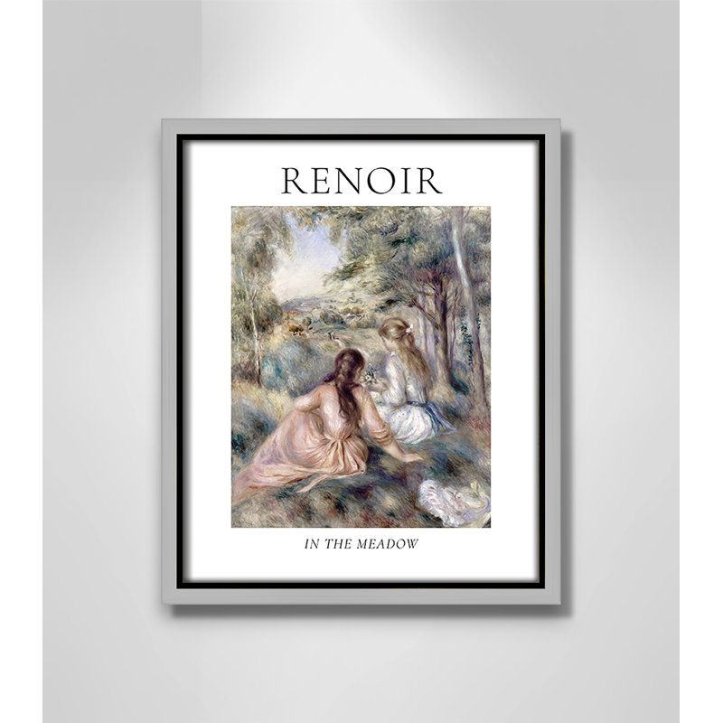 Collection «Old the prairie» par Auguste Renoir, Cadre flottant argent, Non, H 11,5 po x l 9,5 po x P 2 po