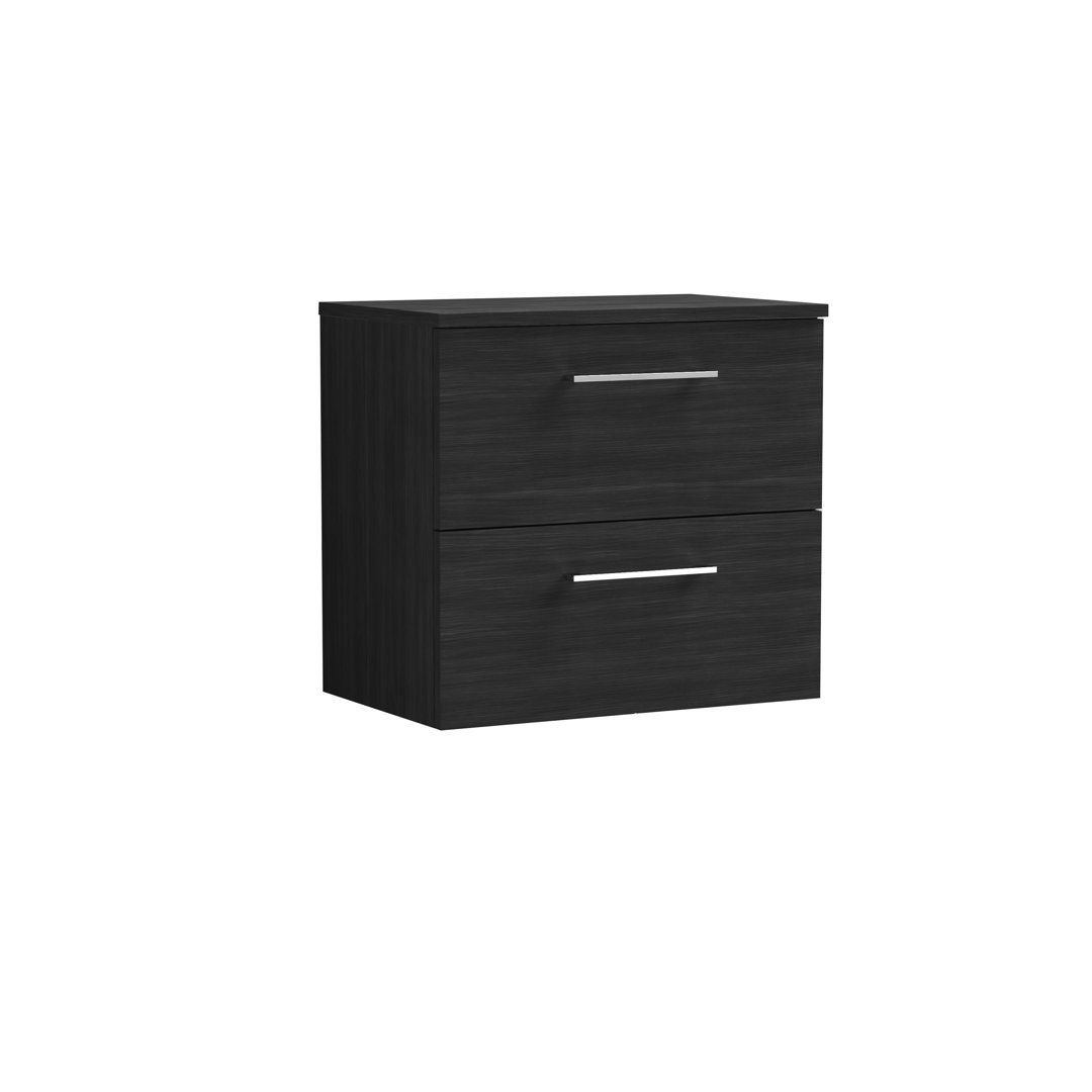 Arno 605mm Wall Hung Single Vanity Unit with Worktop