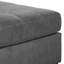 Repose-pieds d'appoint surdimensionné avec coutures, gris-2042434778