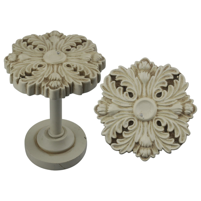 Retenue de rideau Kerby Medallion Drapery, Ivoire