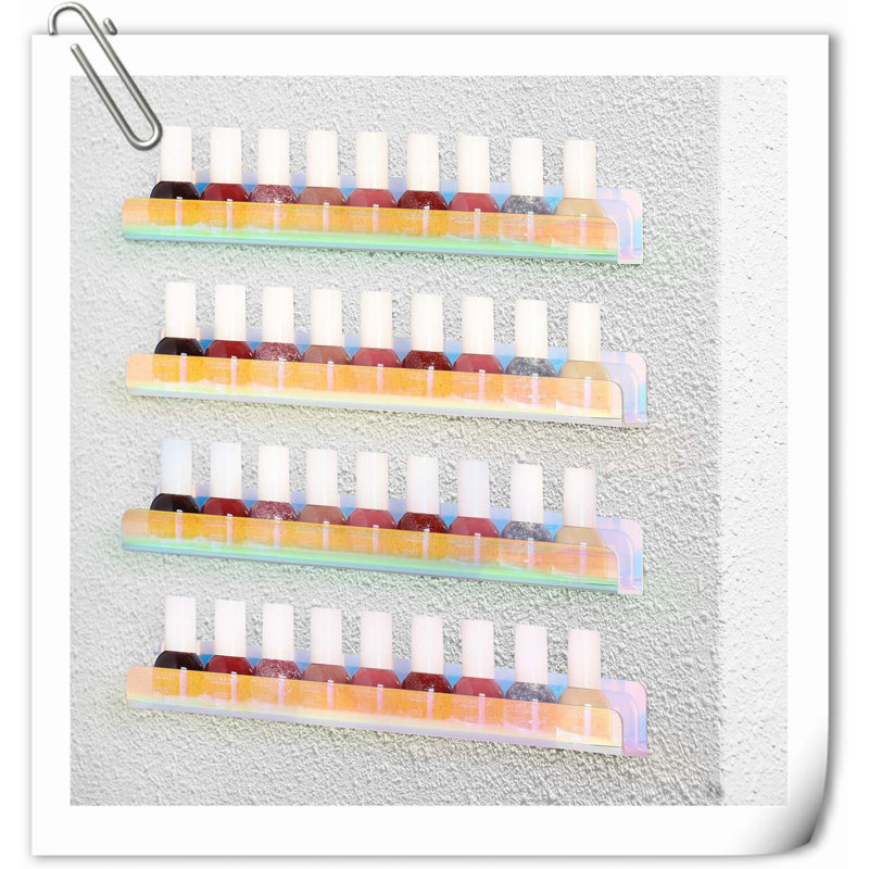 Kennethia 8 Piece Acrylic Floating Shelf