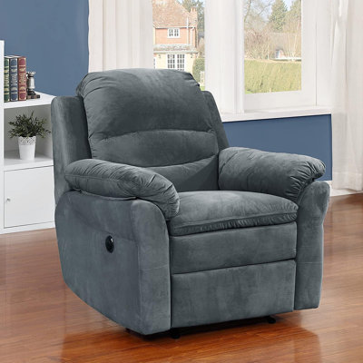 Fauteuil inclinable électrique moderne avec port USB et massage lombaire doux, idéal pour les salons, les cinémas maison ou les chambres à coucher - brun fauve