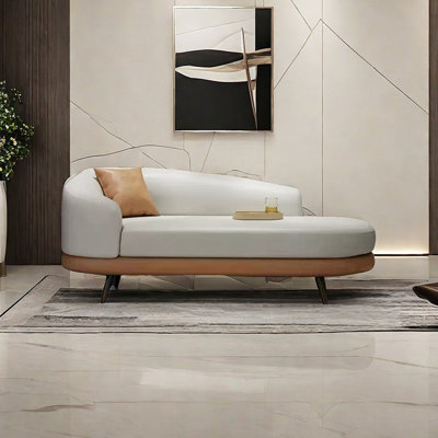 Chaise longue à pieds en métal - Confort spacieux