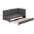 Ileana Upholstered Daybed With Trundle Twin Size Sofa Bed Frame-173278194