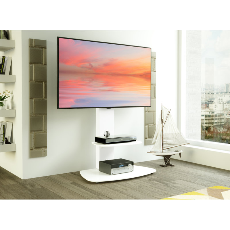 Sissinnguaq Unfinished TV Stand for TVs up to 65", White