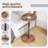 Adjustable End Table, Small Round Side Table