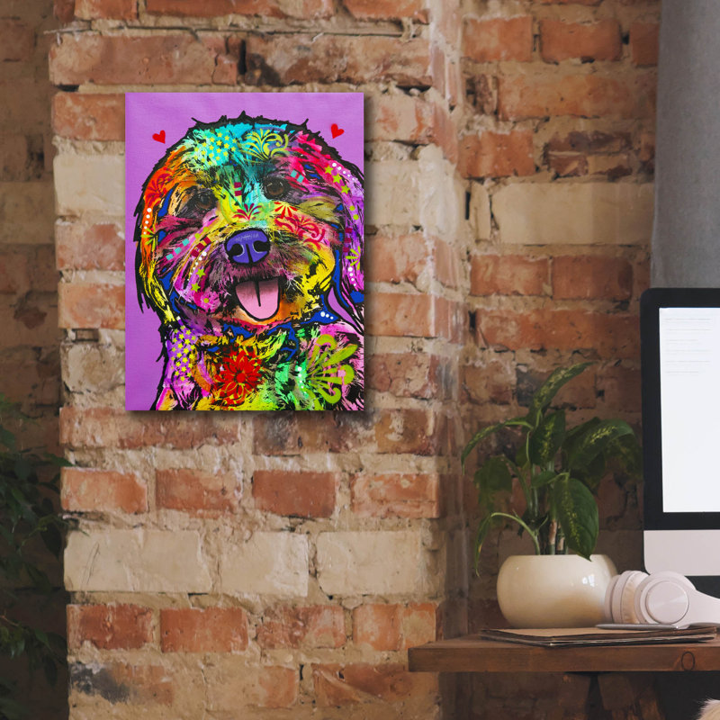 'Static' by Dean Russo Canvas Wall Art, 16" H x 12" W x 0.75" D