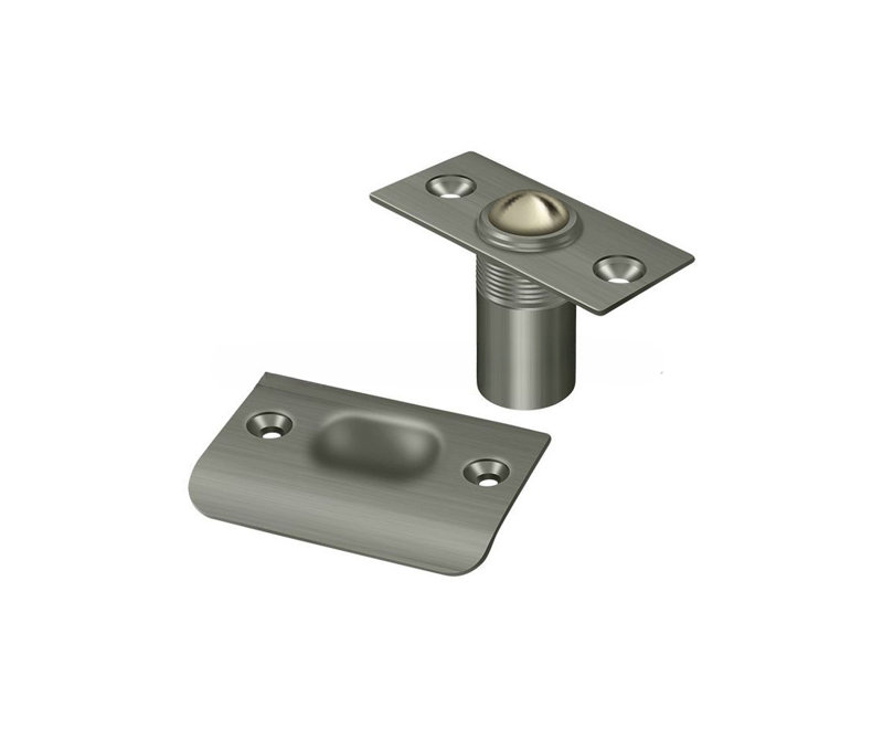 6C21569BCEEC4B77A0006BB5F5C7C486 Ball Catch; Antique Nickel Finish, Antique Nickel