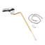 Trousse de remplacement pour poignée de toilette à fixation latérale, chrome