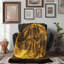 Lune féerique au clair de lune - couverture en sherpa de qualité supérieure - reproduction d'art luxueuse-97620872
