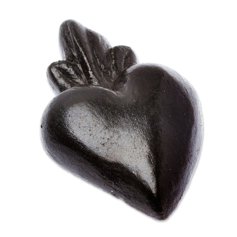 Novica Handmade Powerful Heart Ceramic Wall Accent