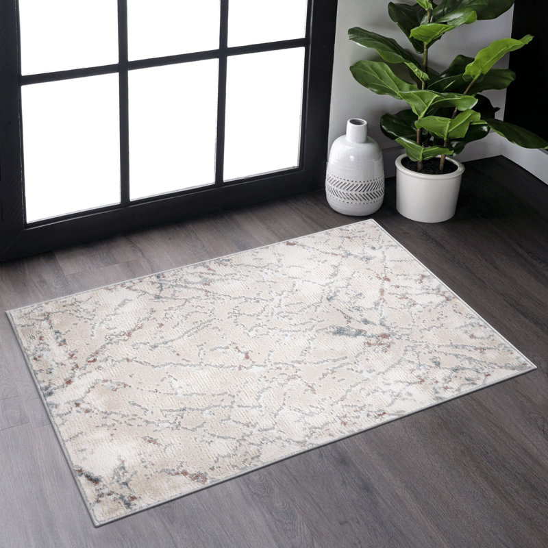 Lint-free, stylish, stain-resistant area rug, Rectangle 2' x 3'