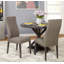 Chaise d'appoint rembourrée gris anthracite