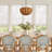 4-Light  Rattan Chandelier