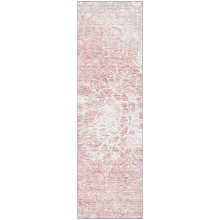 Premium Machine Washable Arnette Pink Rug