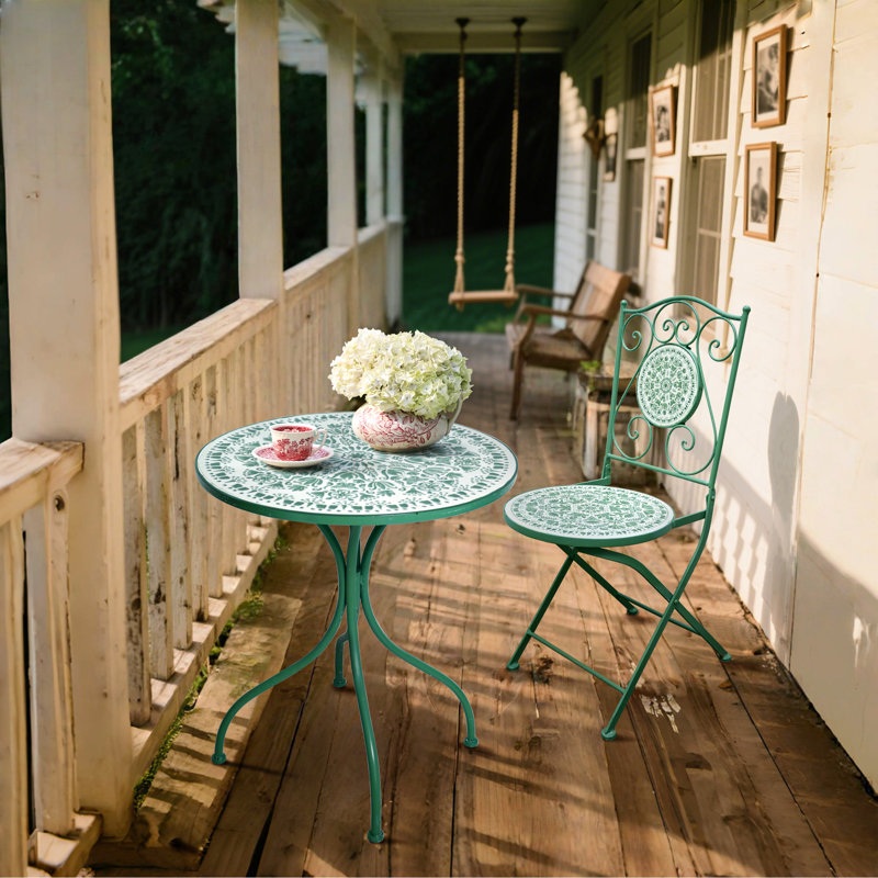 Petit ensemble bistro extérieur pour terrasse, patio et jardin