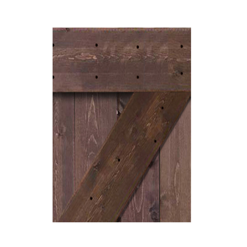 Porte de grange lambrissée peinte en bois sans trousse de quincaillerie d'installation, 38 po x 84 po, Non fini