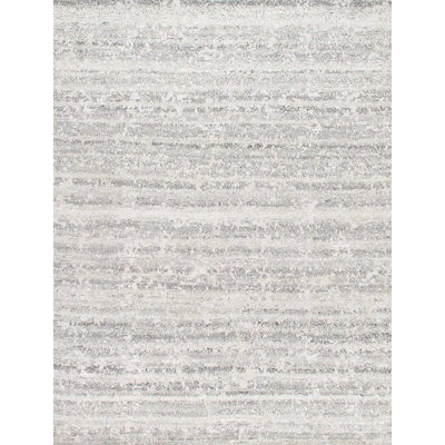 Vogue Hand-Knotted Wool Gray/White Area Rug