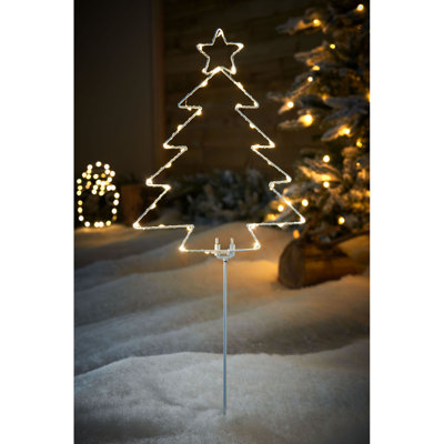29 cm Solar Twinkle Globe Luminary & Pathway Lights Lamp Lighted Christmas Tree