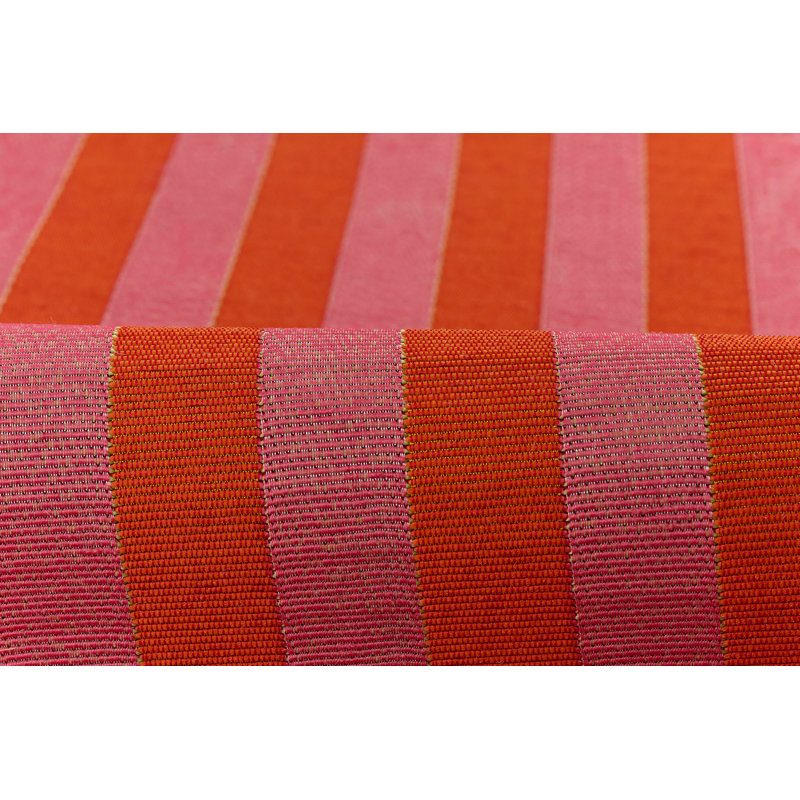 Tapis d'intérieur rayé rouge 2 pi x 3 pi par Momeni Holloway, 2 pi x 3 pi