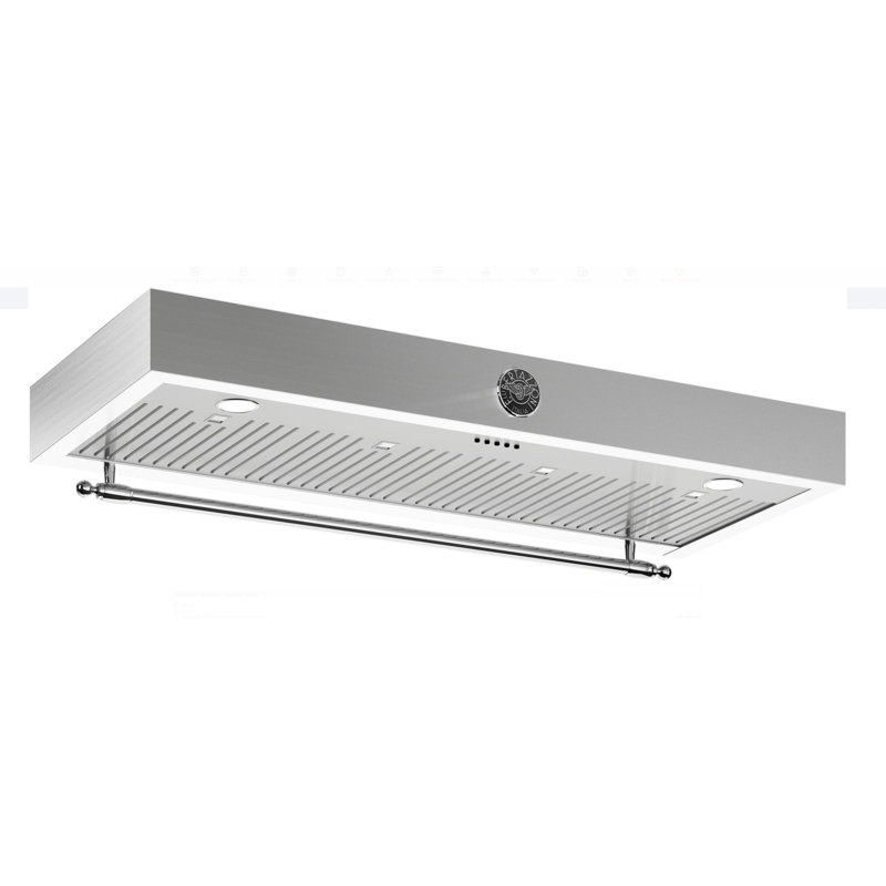 Bertazzoni 600 CFM Ducted (Vented) Wall Range Hood with Baffle Filter, Ivory