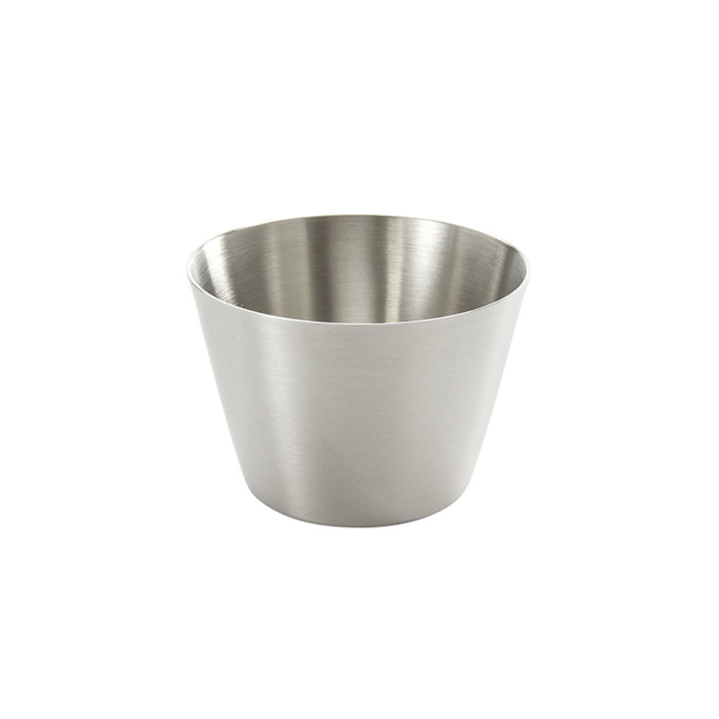 Round Satin Stainless Steel Sauce Cups