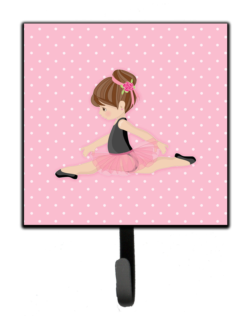 Harriet Bee Rayhan Ballerina Brunette Jete Wall Key Organizer with Key ...