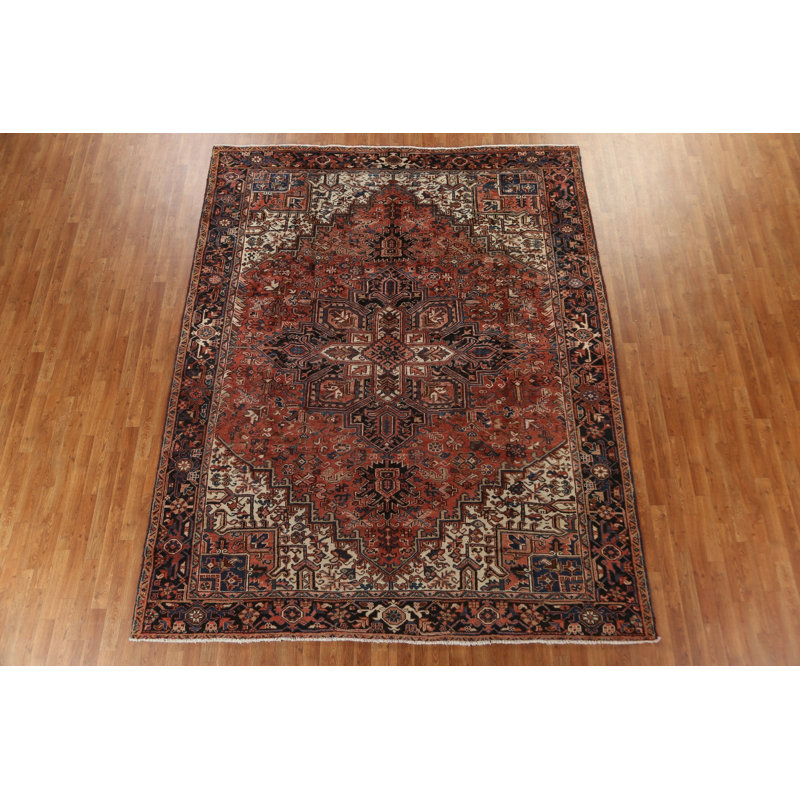 Tapis géométrique en laine Heriz