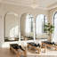 Très grand miroir de plancher arqué sans cadre pleine longueur avec support, miroir mural ou incliné pour chambre à coucher, salle de gym à domicile, salon, entrée-293024601-293024600